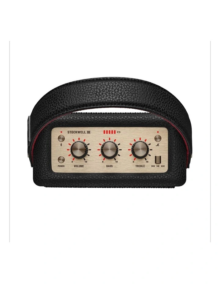 Stockwell III Bluetooth Speaker in Black and Brass 256744 image 3