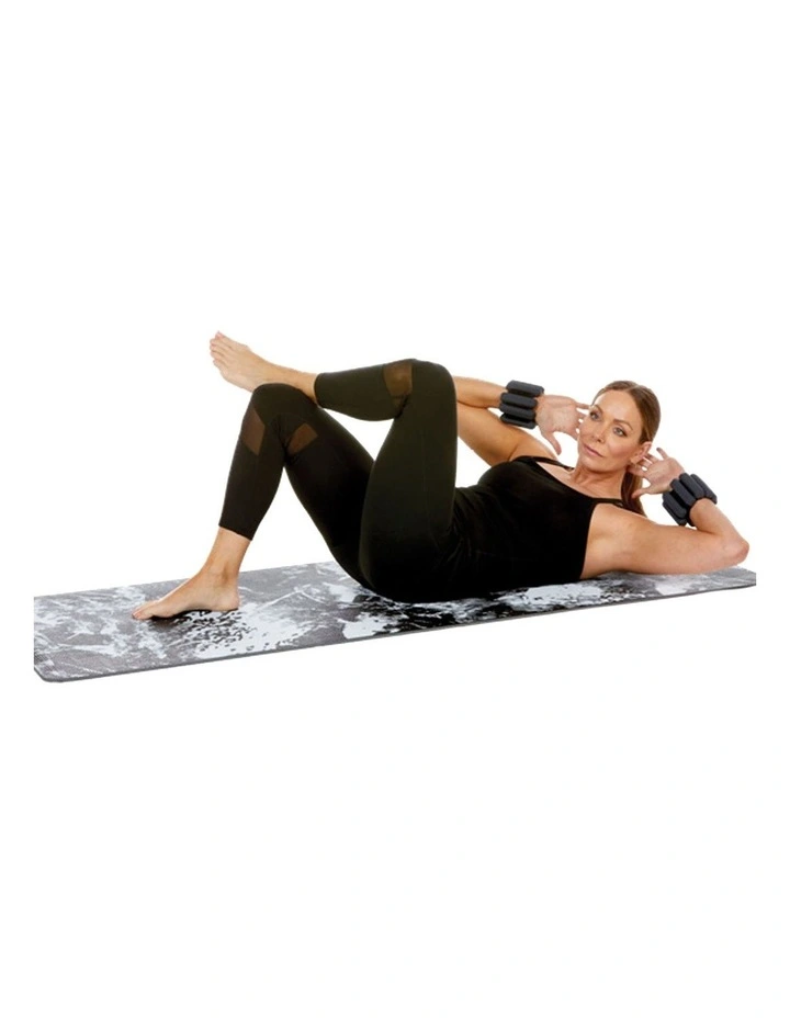 Slimline Silicone Weighted Bangles 0.5kg Pair in Grey image 2