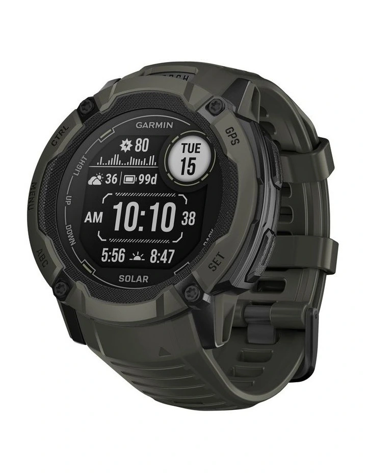 Instinct 2X Solar GPS Smartwatch in Moss image 1
