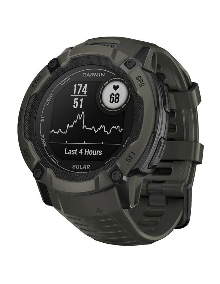 Instinct 2X Solar GPS Smartwatch in Moss image 2