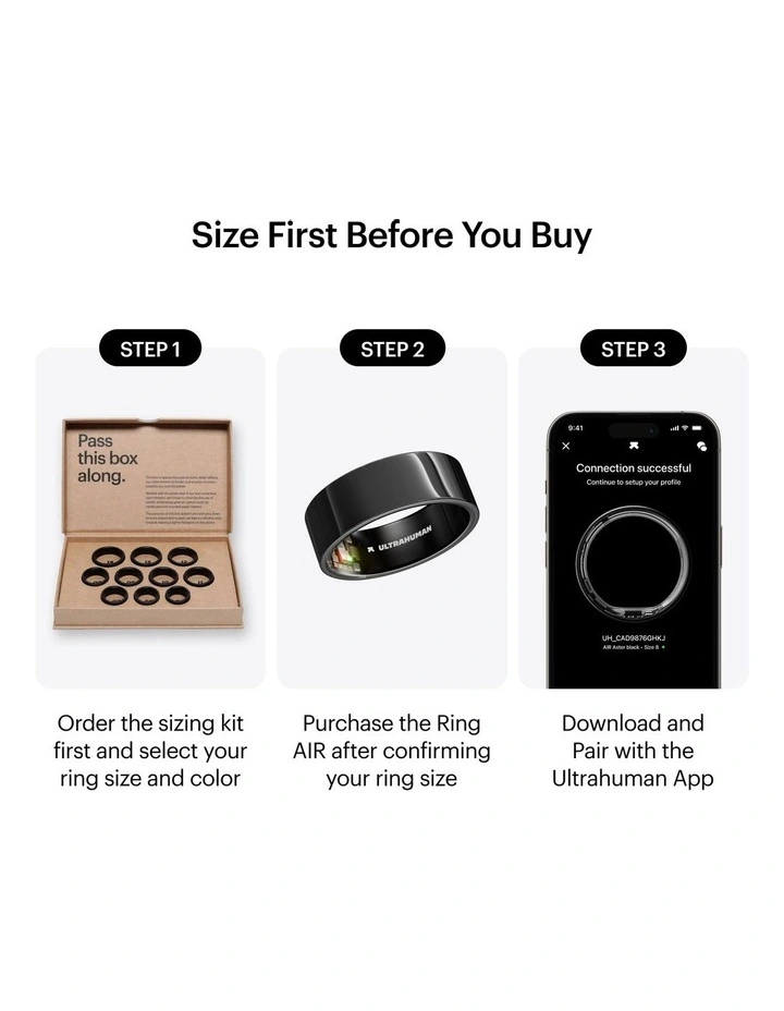 170109 Ring Air Size 12 in Aster Black image 2