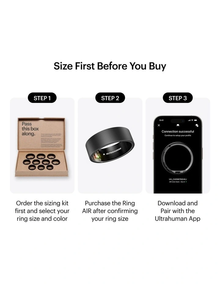 Ring Air Size 05 in Matt Grey 170132 image 2