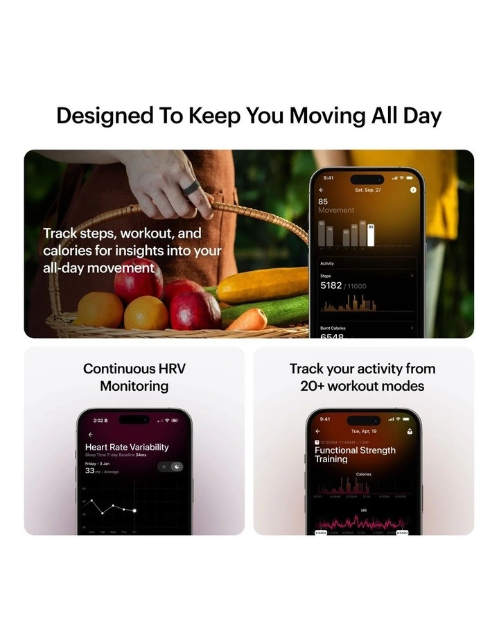 Ring Air Size 14 in Matt Grey 170141 image 6