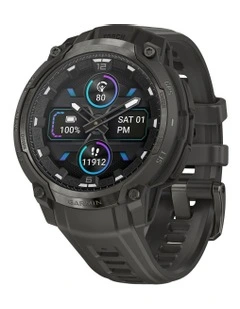 Instinct Crossover Amoled with Silicone Band 010-03398-00 in Charcoal