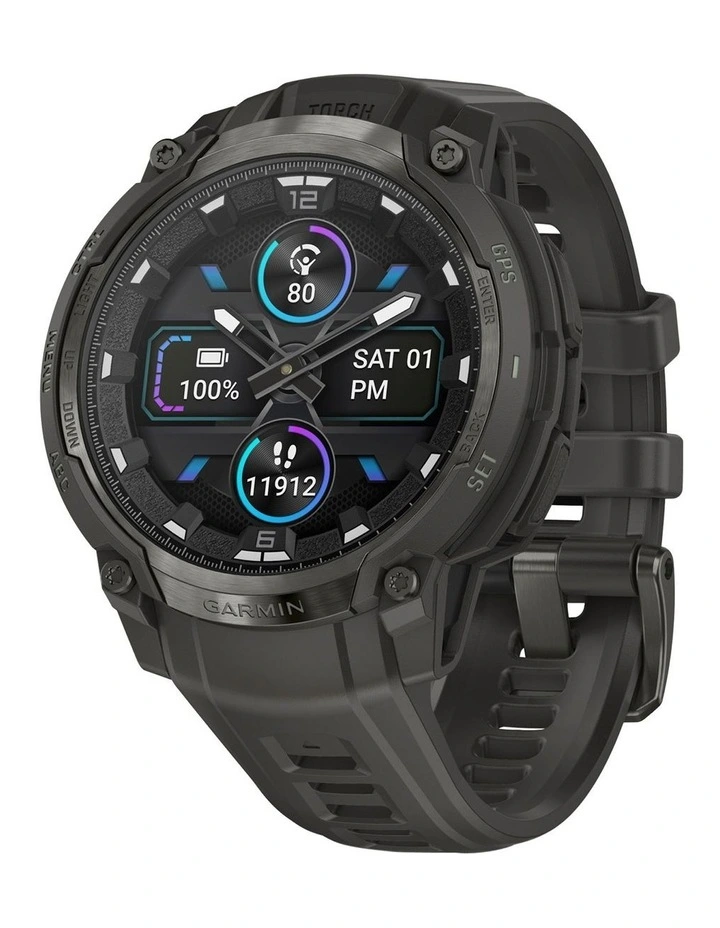 Instinct Crossover Amoled with Silicone Band 010-03398-00 in Charcoal image 1