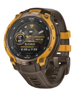Instinct Crossover Amoled with Cocoa Silicone Band 010-03398-01 in Bronze/Sunburst