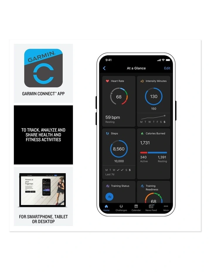 Instinct Crossover Amoled in Tactical with Silicone Band 010-03398-02 in Black image 5