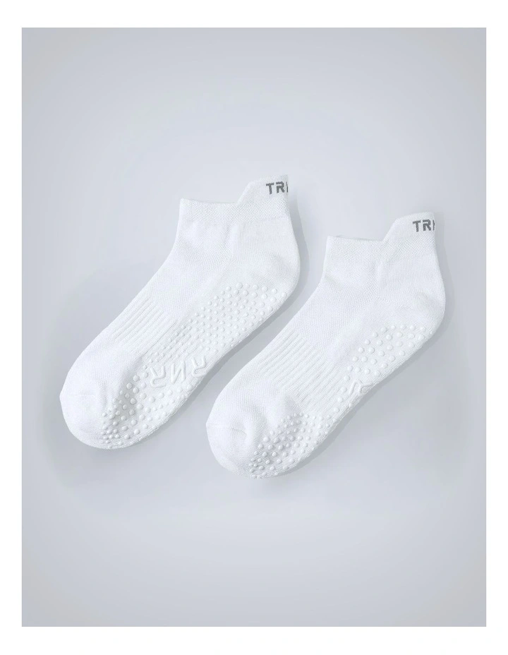 Ankle Grip Socks Small-Medium in White image 1