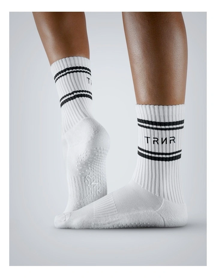 Crew Grip Socks Medium-Large in White image 2