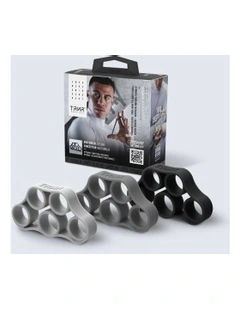 Hand Therapy Flexors in Black-Dark Grey-Light Grey