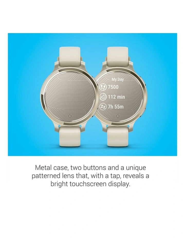 Lily 2 Active Smartwatch With Silicone Band in Bone image 3