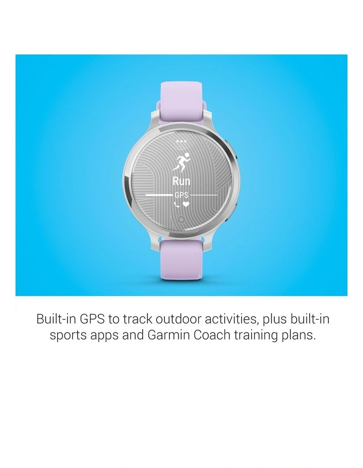 Lily 2 Active Smartwatch With Silicone Band in Silver image 4