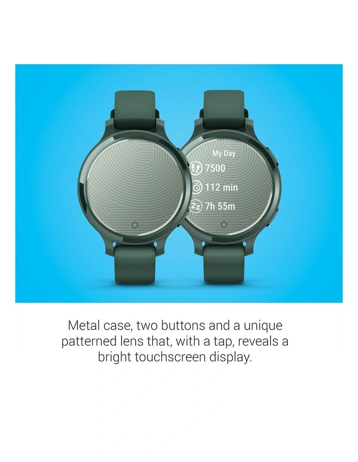 Lily 2 Active Smartwatch With Silicone Band in Green image 3
