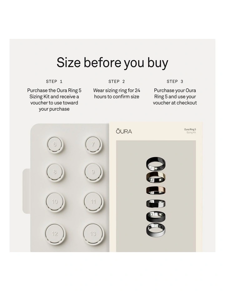 Oura Ring 5 Sizing Kit, JZ98-63255-RL image 2