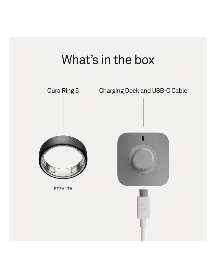 Oura Ring 5 in Stealth, JZ90-61620 image 6