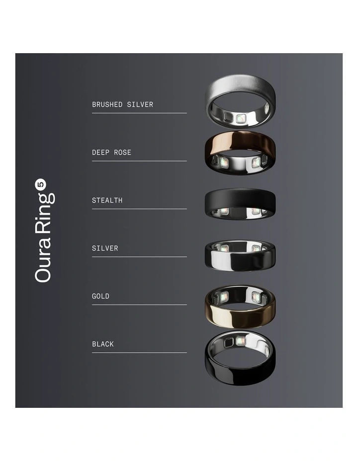 Oura Ring 5 in Stealth, JZ90-61620 image 7