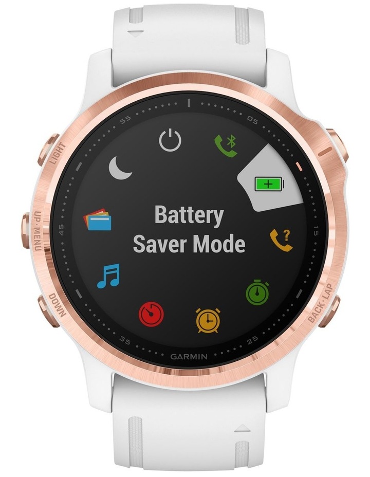 Garmin Fenix 6s Pro Edition (42mm) Fitness Smartwatch Rose Gold/White | MYER