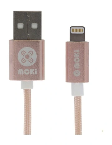 Braided Lightning SynCharge Cable Gun Metal