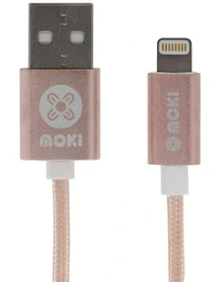 Braided King Size Lightning SynCharge Cable Rose Gold