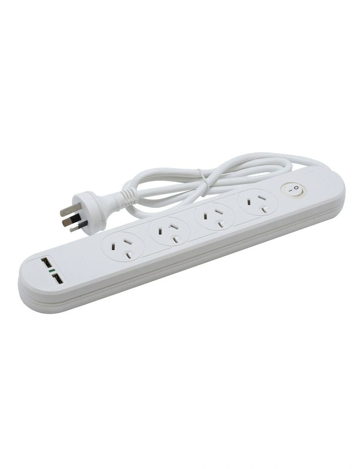 Power board 4 socket 2 USB 1 Switch image 1