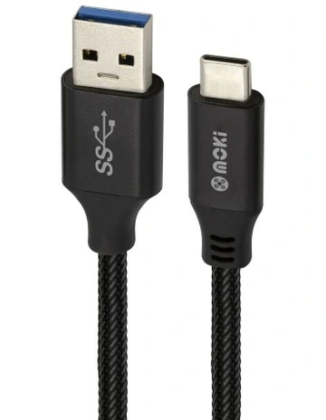 USB 3.0 Type-C to USB-A SynCharge Mesh Cable