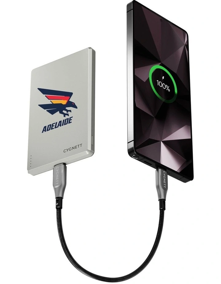 Cygnett 5k Slim Mag Power Bank Adelaide Crows in Silver image 4