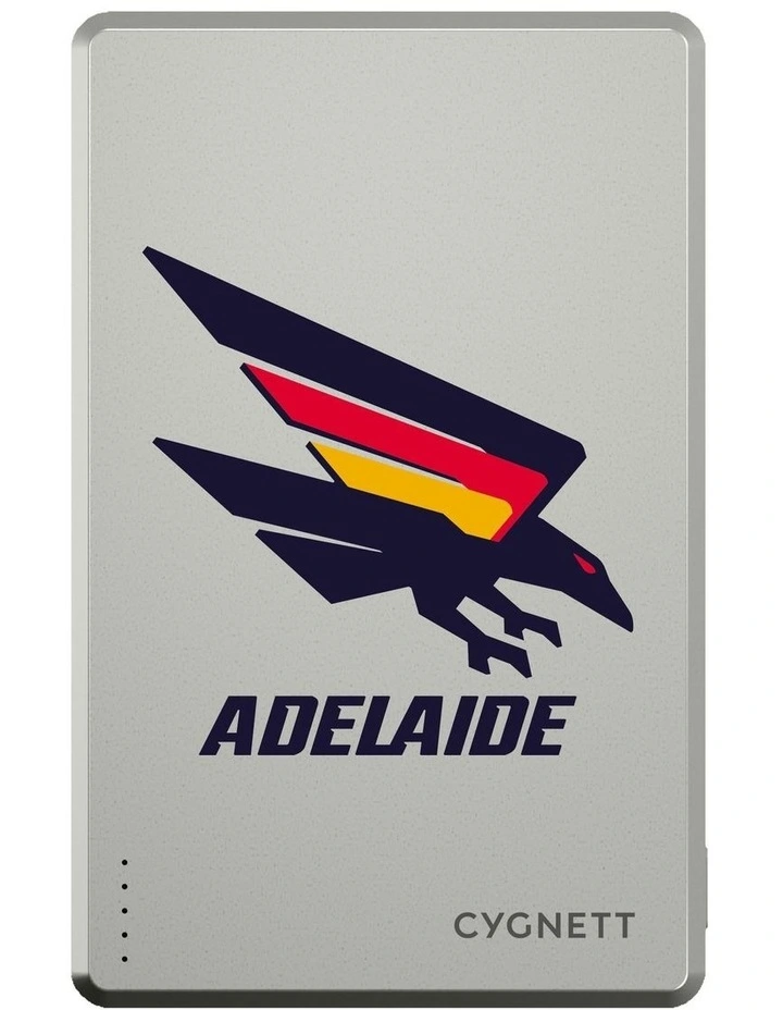 Cygnett 5k Slim Mag Power Bank Adelaide Crows in Silver image 5