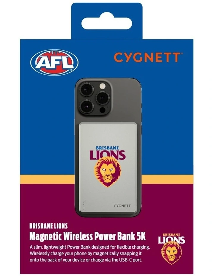5k Slim Mag Brisbane Lions Power Bank image 6