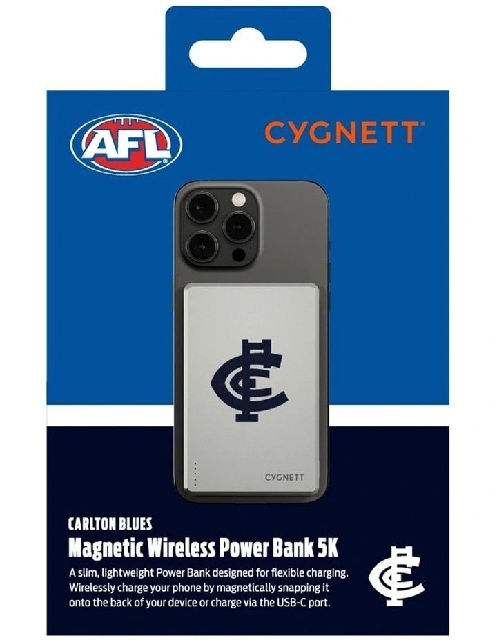 5k Slim Mag Carlton Blues Power Bank image 6