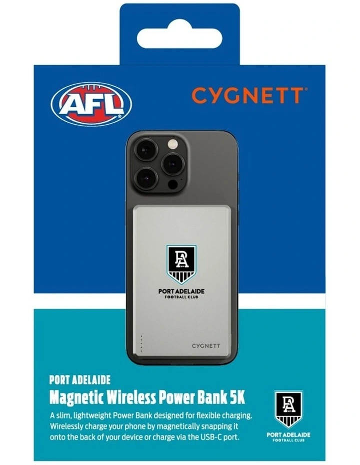 5k Slim Mag Port Adelaide Power Bank image 6