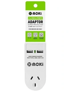 Adaptor 1 Socket + 2 USB-A ACC-PAUSB2