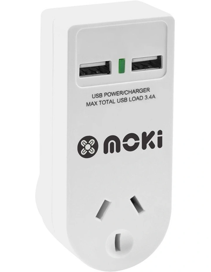 Adaptor 1 Socket + 2 USB-A ACC-PAUSB2 image 2