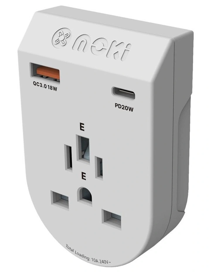 Inbound World (Ex. Eu) To Au/Nz + Pd20w Type-C & Qc 3.0 Usb-A Travel Adaptor Plus Acc-Mtaiwop in White image 2