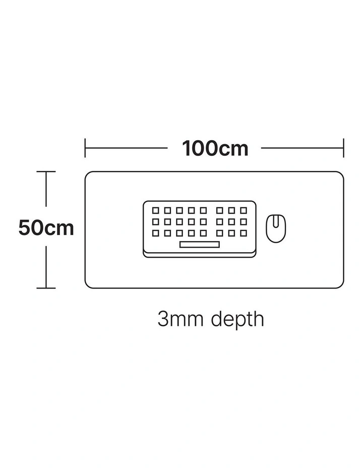 Desk Mat Extra Large in Black ACC-MDXLBK image 4