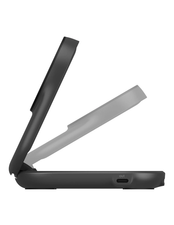 UltraCharge 2-in-1 Foldable Magnetic Charger WIZ039auBK in Black image 2