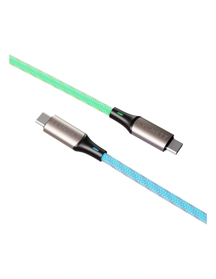 Illuminate USB-C to USB-C 1.2m Light Up Cable CY5211PCTYC image 2