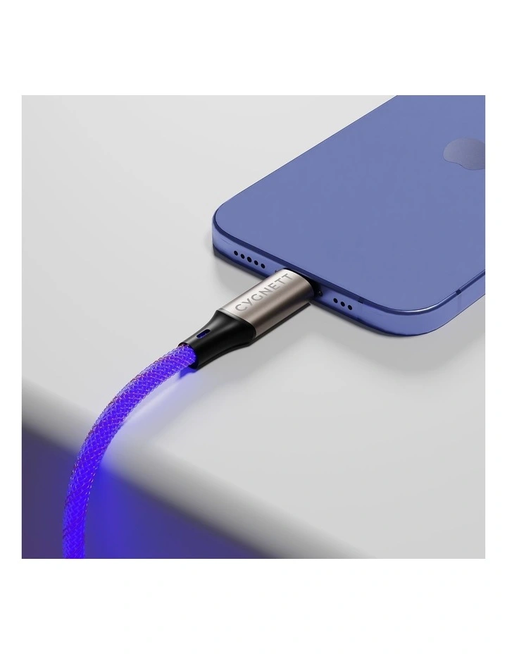 Illuminate USB-C to USB-C 1.2m Light Up Cable CY5211PCTYC image 5