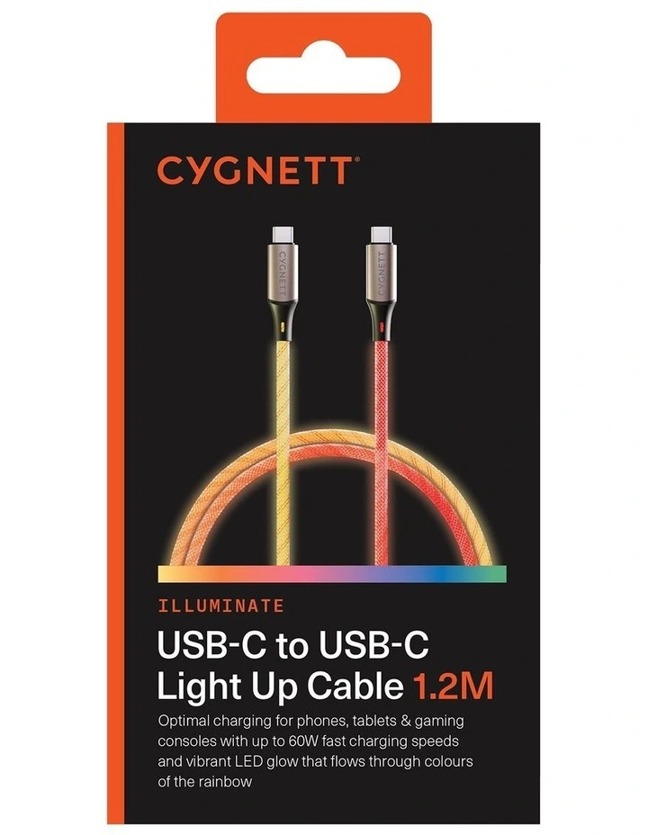 Illuminate USB-C to USB-C 1.2m Light Up Cable CY5211PCTYC image 7