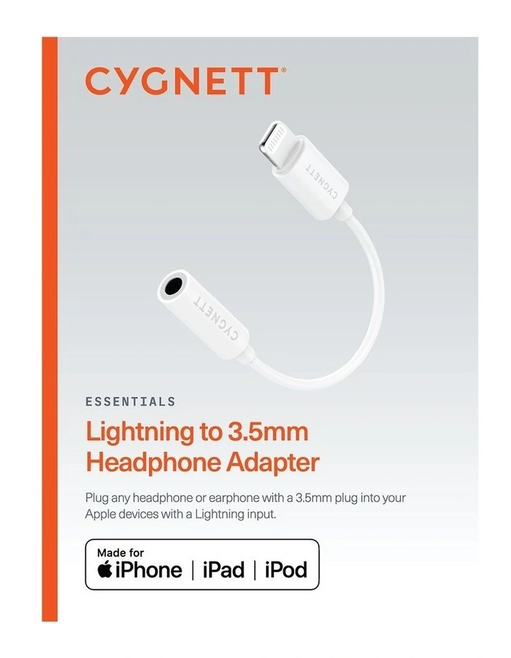 Essential Lightning to 3.5mm Audio Adapter CY3629PCCPD image 6