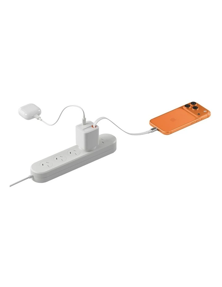 PowerPlus 30W Wall Charger with 80cm Retractable USB-C Cable CY5762PDWCH image 5