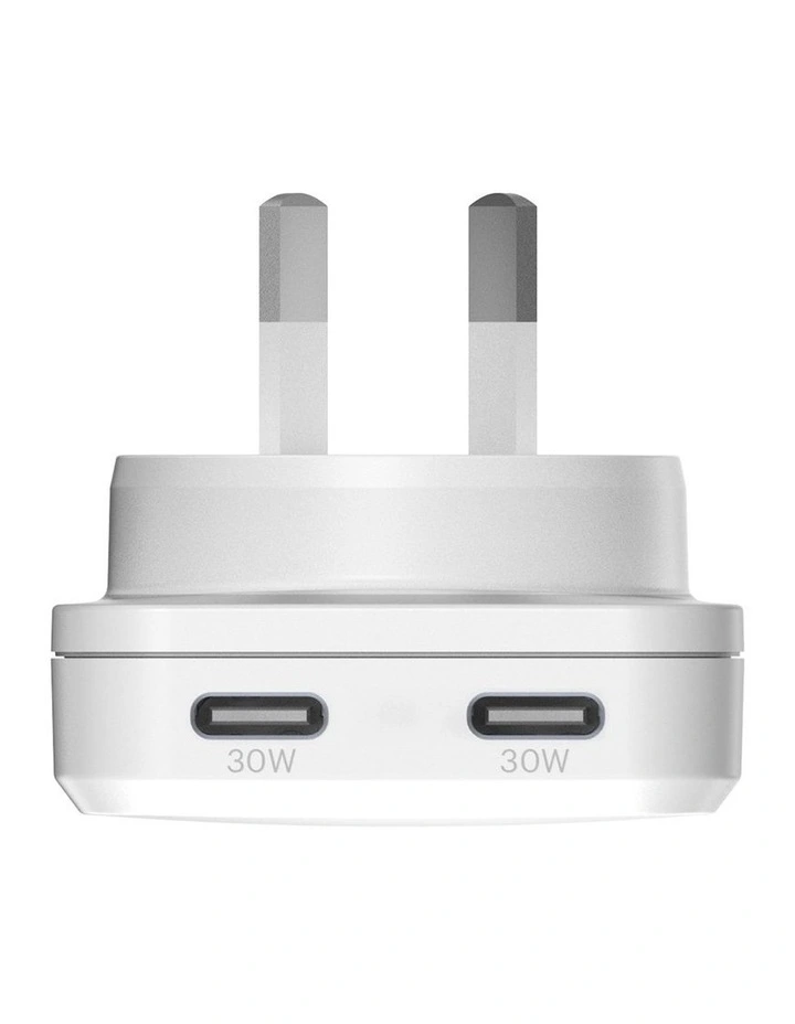 ChargePlus 30W Dual USB-C Slim Wall Charger CY5486PDWCH image 3