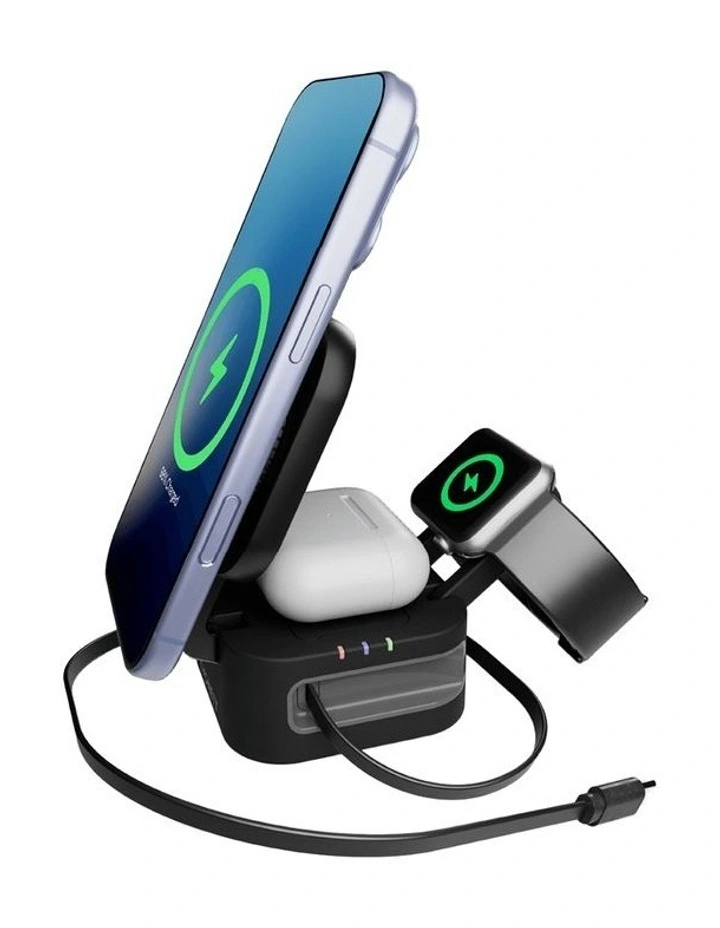 Magstand Wireless 3-in-1 Charger with Retractable USB-C Cable CY5852WCCRC image 7