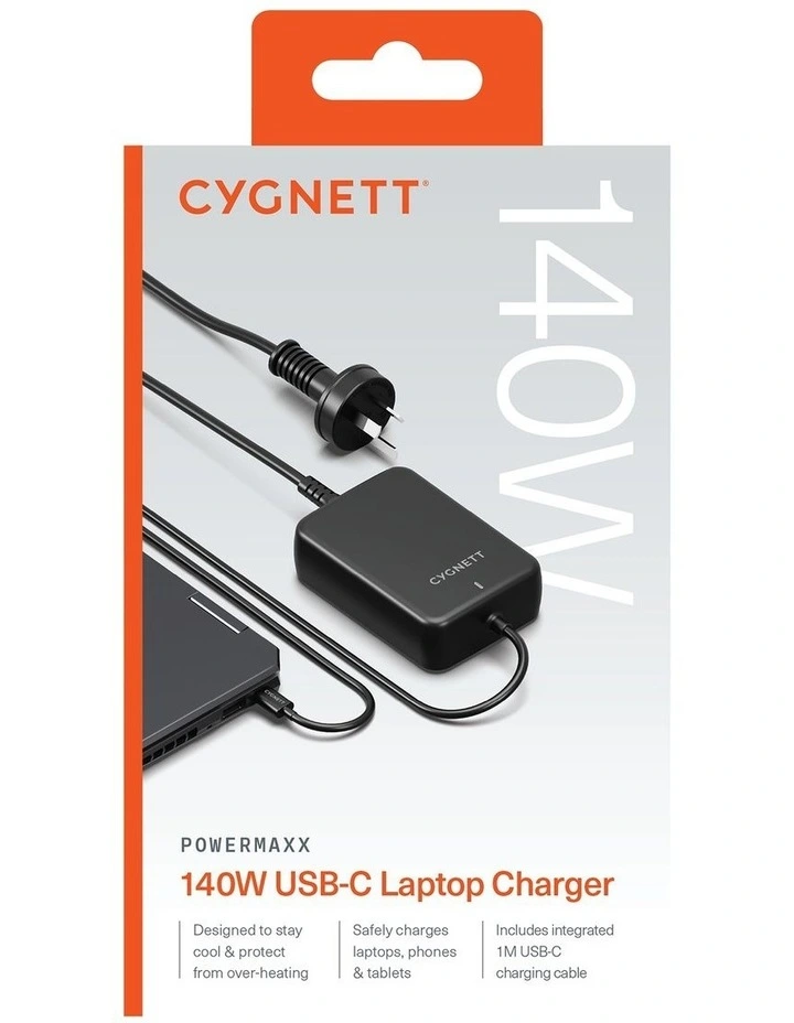 PowerMaxx 140W GaN USB-C Laptop Charger CY4531PDWCH image 4
