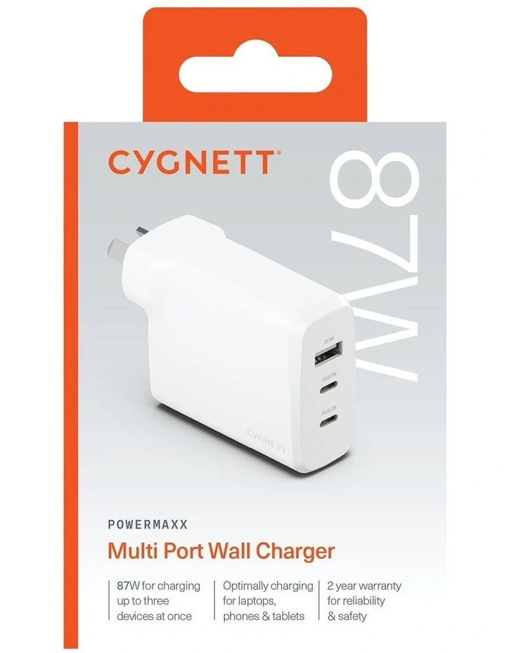 PowerMaxx 87W Multiport GaN Wall Charger CY4770PDWCH image 6