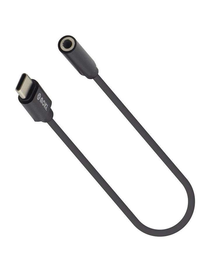 USB-C to 3.5mm Audio Adaptor Cable in Black, ACC-CAATC image 2