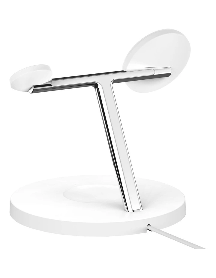 BOOST CHARGE PRO 3-in-1 Wireless Charger with MagSafe in White image 5