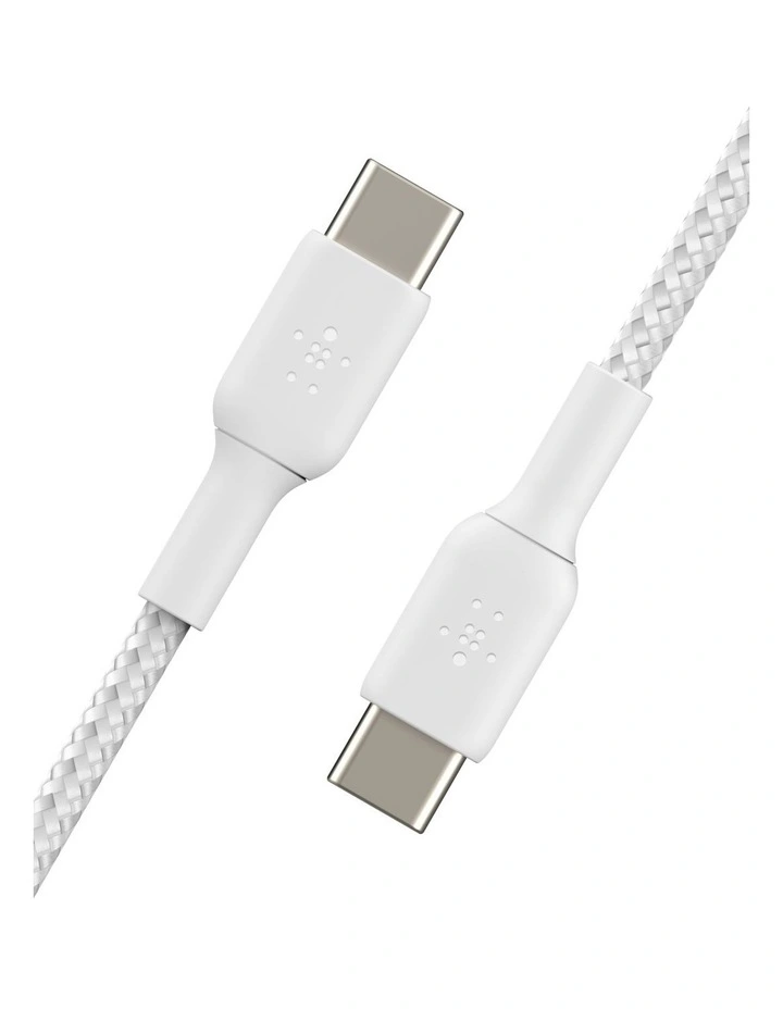 Belkin BOOST CHARGE USB-C to USB-C Cable 2m White CAB003BT2MWH MYER