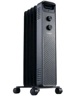 5 Fin Oil Column Heater 1000W in Charcoal