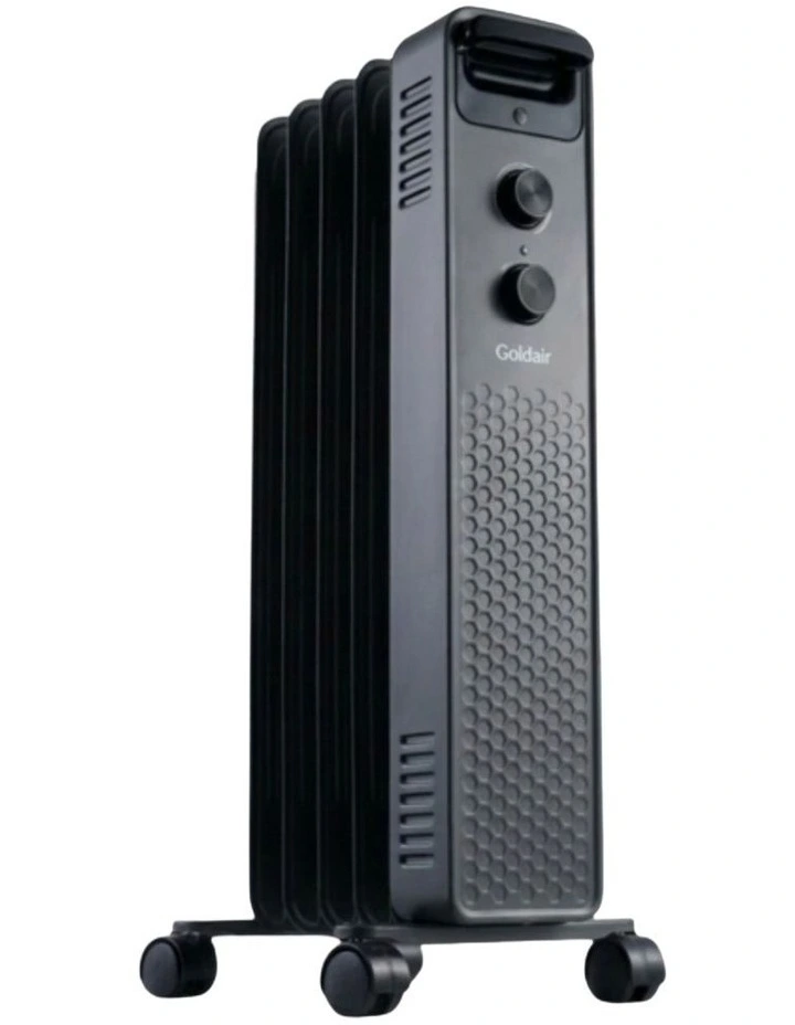 5 Fin Oil Column Heater 1000W in Charcoal image 1