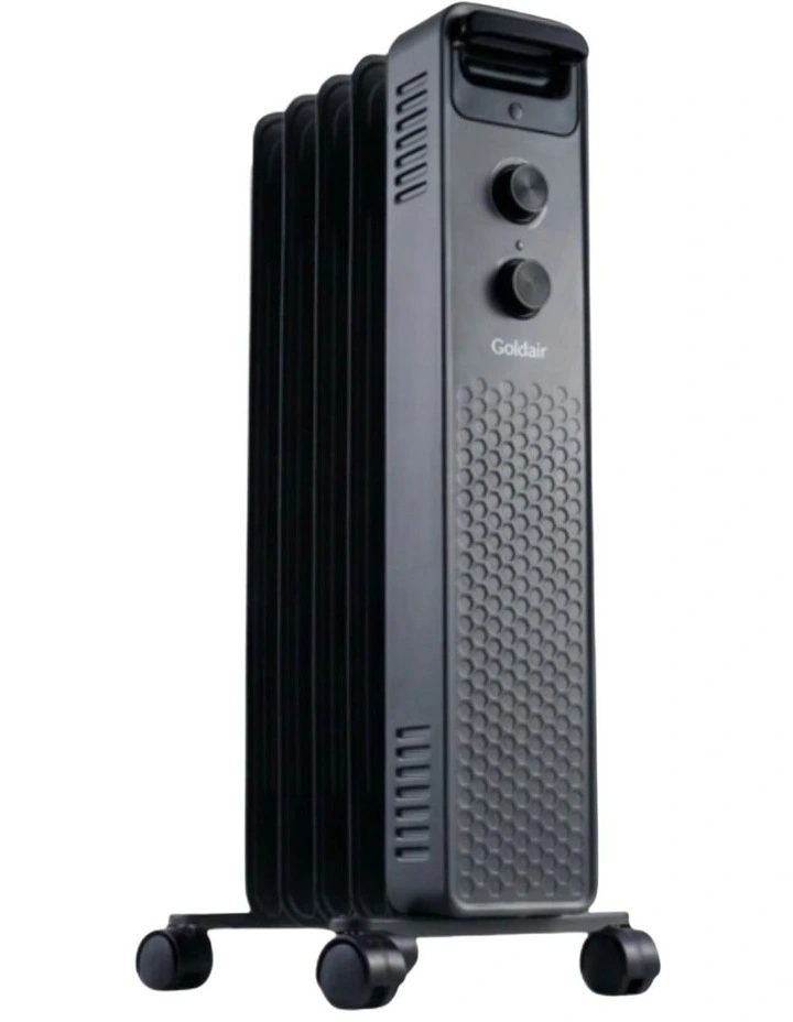 5 Fin Oil Column Heater 1000W in Charcoal image 1